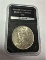 1992 Uncirculated Peace Silver Dollar
