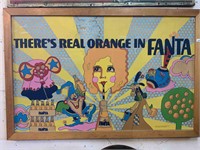 EXTREMELY RARE 1970'S FANTA SIGN - PAPER MADE -
