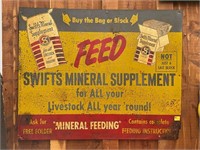 Swifts Mineral Supplement Feed Sign