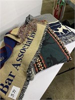 (3) Lap throw blankets