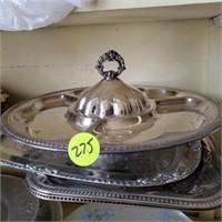 DIVIDED SERVING TRAY AND PLATTERS