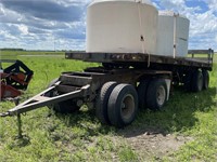 tandem water tank trailer with tandem converter