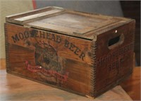 Moosehead wooden beer crate 18" x 12" x 9.75"