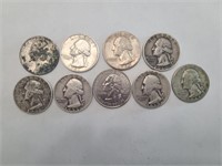 Set 9 1930s-1960s and 1 2007 Quarters