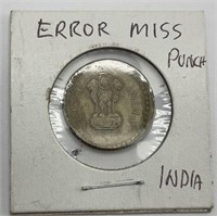 2001 Error Miss Punch Indian Coin