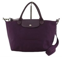 Longchamp Purple 2WAY Le Pliage Handbag