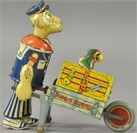 MARX POPEYE EXPRESS BAGGAGE CART