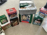 Large lot of Christmas village pieces