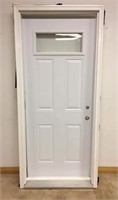 NEW 34" X 80" H  STEEL PREHUNG DOOR