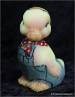 Fenton Glass Handpainted & Signed Duck Figurine
