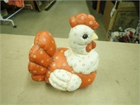 Ceramic Chicken - 9"H