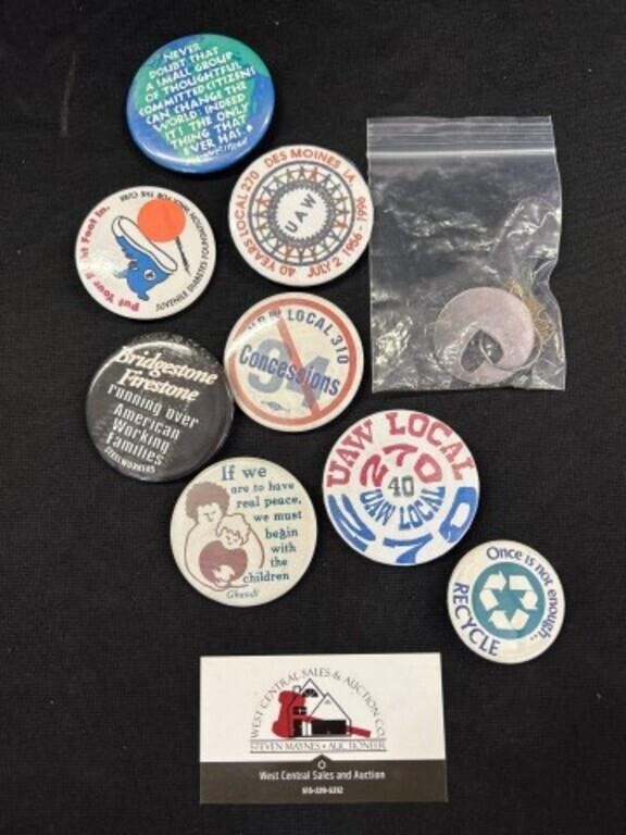 Collectable pins and buttons