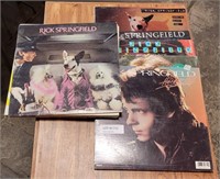 10  RICK SPRINGFIELD 33 RPM RECORD ALBUMS