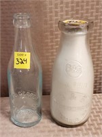 Lot of B&S Tamaqua Bottle w/ Lid &