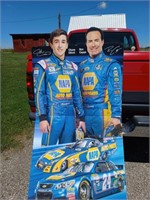 D4) Life-size auto racing stand up Nascar