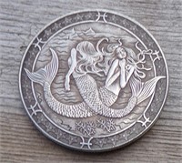 Hobo Style Challenge Dollar Coin Mermaid