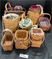 Large Collection Longaberger Baskets.