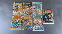 7pc Marvel & DC Comic Books w/ Keys