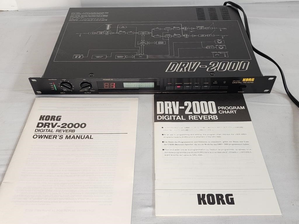 Vintage Korg DVR-2000 Digital Reverb Multi Effect