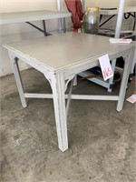 GRAY WOOD CHILD’S TABLE - 28 X 28 X 23.5 “