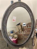 LARGE BEVELED OVAL MIRROR - 38 X 51 “