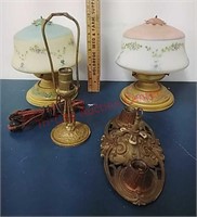 Vintage Milk Glass Globes, wall/ceiling lighting