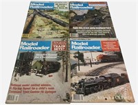 Lot of 4 1980’s Model Railroader Train Magazines