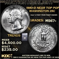 ***Auction Highlight*** 1990-d Washington Quarter