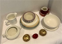 Set of Plates, Bowls, Mugs and Decor