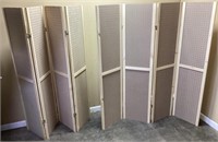 (2) 4 PANEL PEGBOARD PRIVACY SCREENS