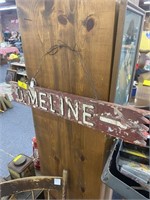 D. Meline Wooden Sign, 26"x4"