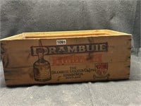 VTG. "DRAMBUIE" WOOD CASE (MAKE A COOL WINE RACK)
