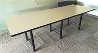 8' X 36" WHITE CONFERENCE TABLE