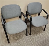 PAIR HON UPHOLSTERED GUEST CHAIRS