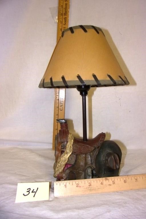 saddle lamp