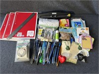 Notepads, pens and pencils, notepads