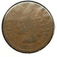 1871 Indian Head Penny 1c G CoinSnap