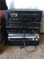 LOT OF 6 VINTAGE STEREO EQUIPMENT