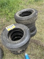 Various Tires Rims (Pile of 8)