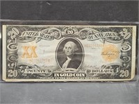 1906 US $20 Gold Seal Note
