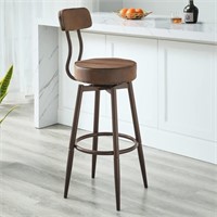 SHOCOKO Industrial Bar Stool with Back for