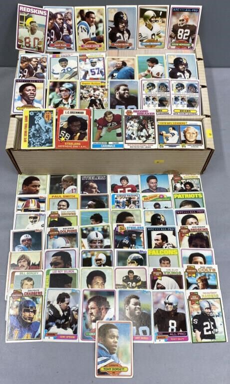 1970’s-80’s Topps Football Cards Lot Collection