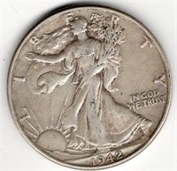 1942 Walking Liberty Half Dollar