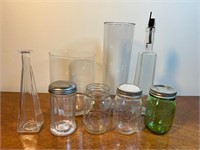Lot of Miscellaneous Glass and Plastic Items