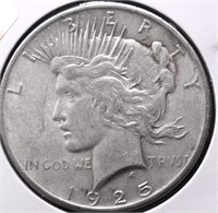 1925 PEACE DOLLAR XF