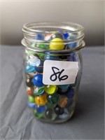 Mason Jar Full of Marbles