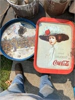 Coke tray and Old Style tray