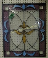 Fleur-de-lis Stained Glass Window Suncatcher