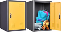 19.7H Lockable Metal Cabinet  1-Door - Yellow