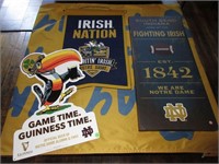 Notre Dame Flag, Banner and Signs